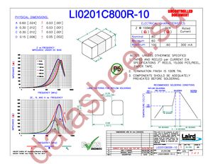 LI0201C800R-10 datasheet  